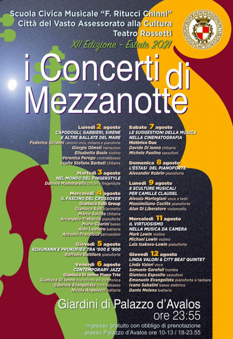 Vasto, "Concerti di Mezzanotte" XII edizione